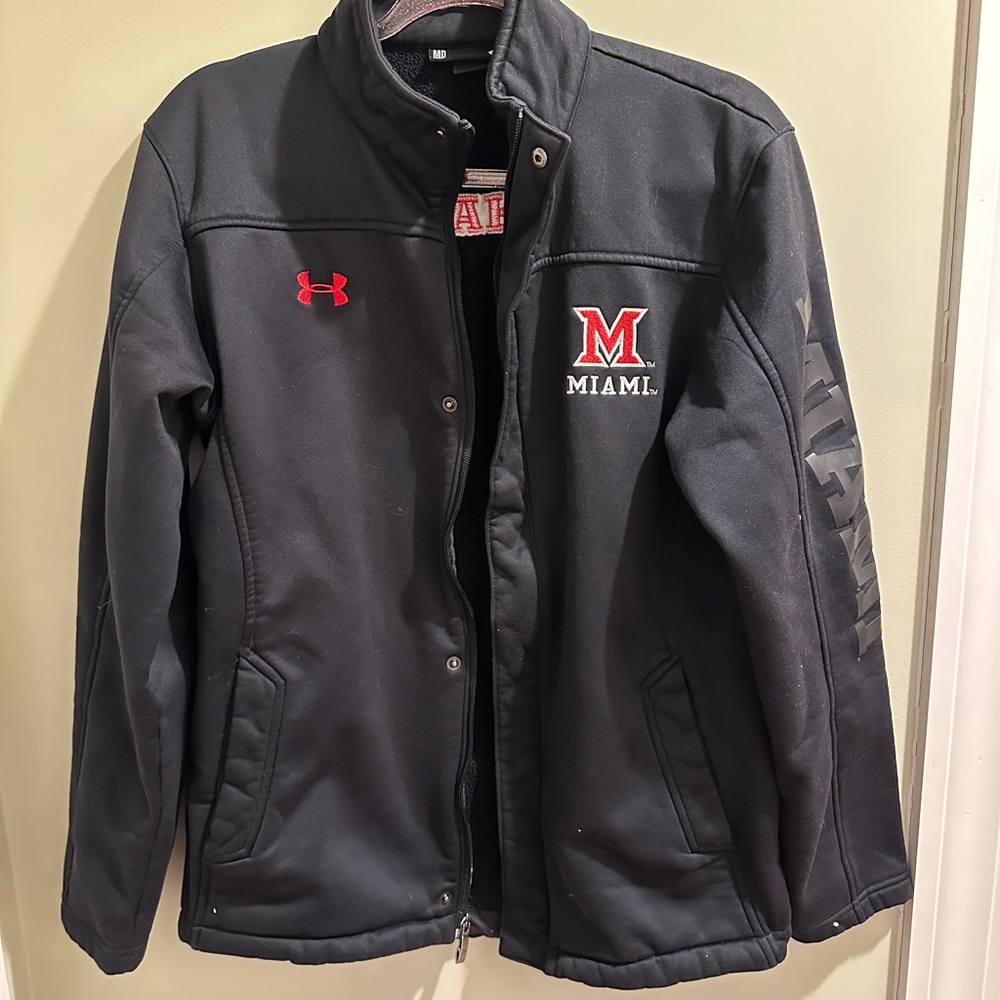 Under Armour Men's Black Performance Jacket with Red Accents